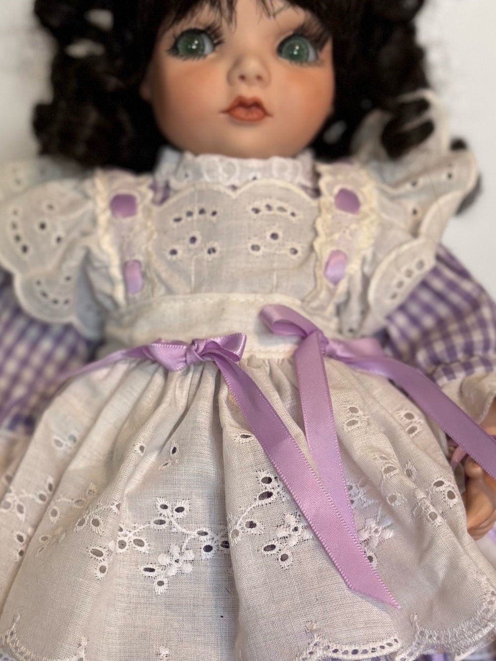 Cuties Handmade Artist Doll Shy Violet by Gloria Davies 1996 “Shy Violet” - Picture 11 of 15